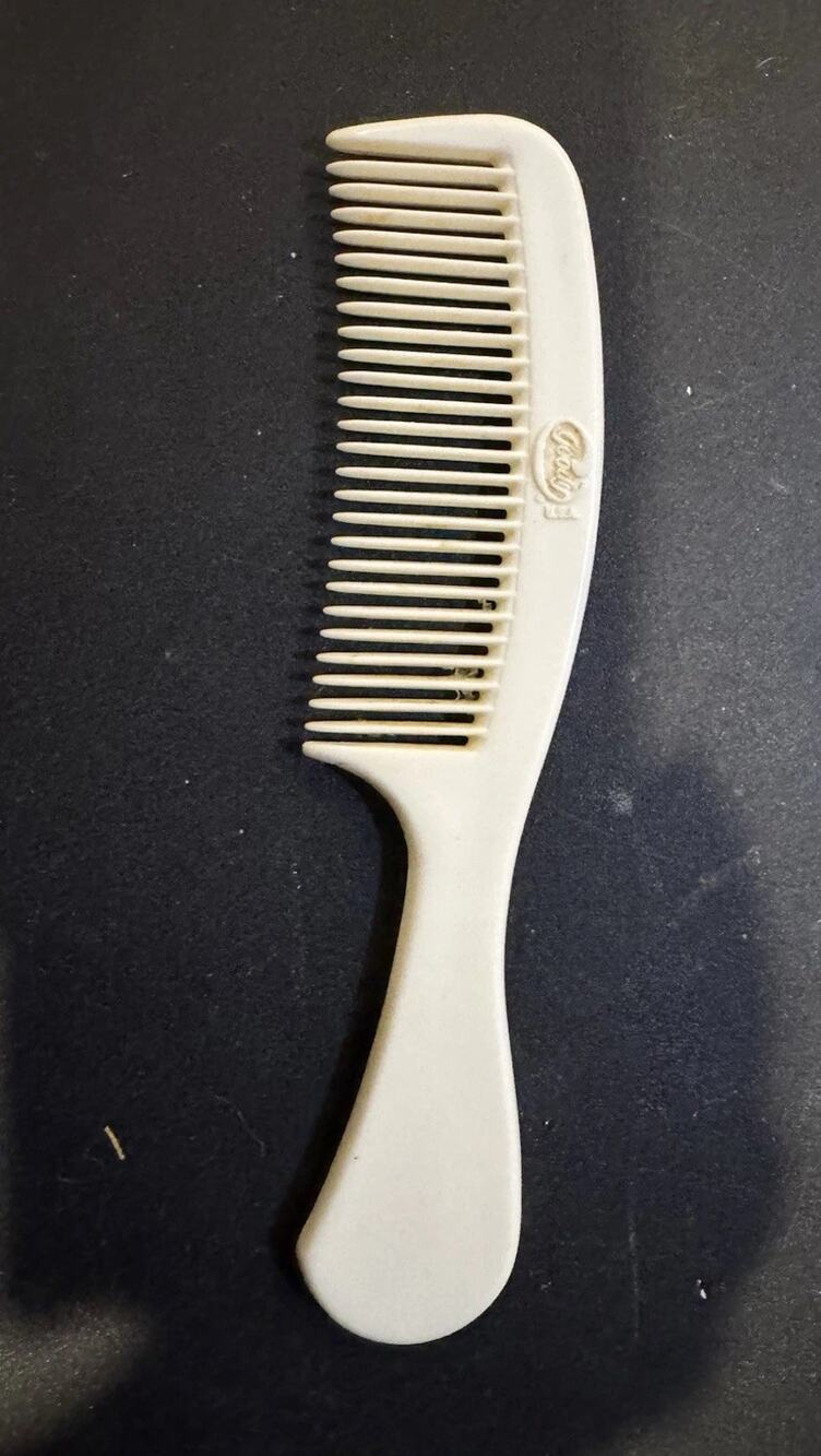 Vintage Goody hair comb White retro old school 80s